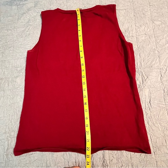 Ann Taylor Factory Sleeveless Wool Sweater Vest Maroon red L good condition - Picture 4 of 7